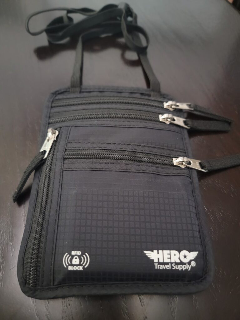 Hero Travel Supply neck wallet